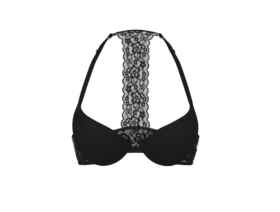 Brasier Victoria Secret  de media copa con cierre frontal, forro ligero y encaje liso 36C